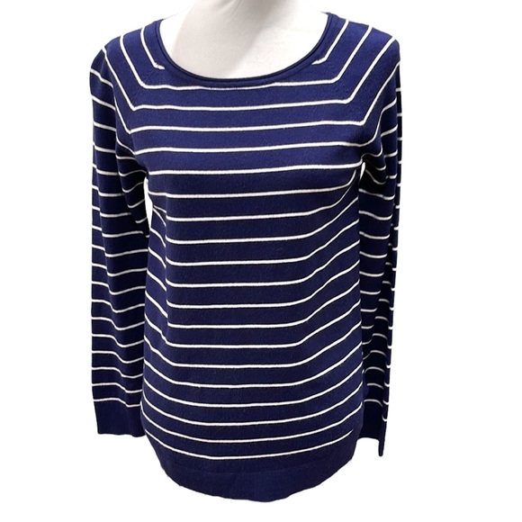 Pink Clover Sweaters - NWOT Stitch Fix Pink Clover Navy White Stripe Sweater SZ S
